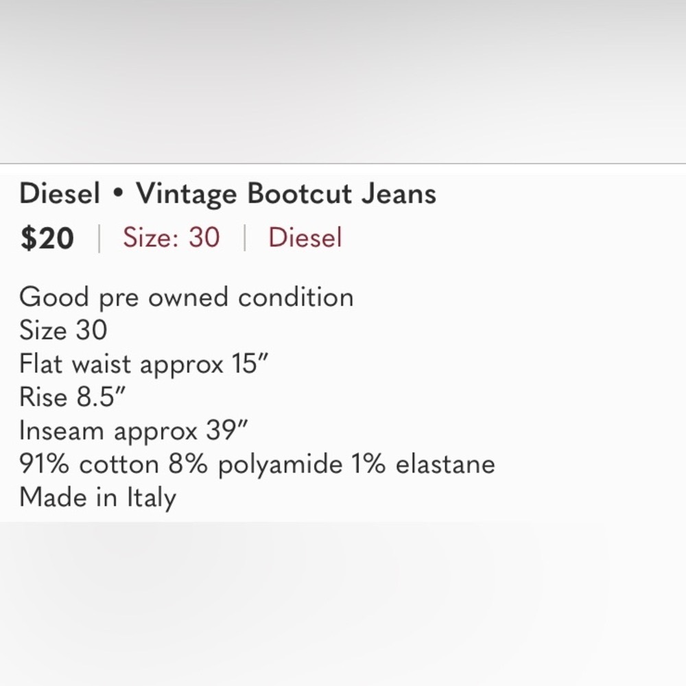 Diesel Flare leg Jeans